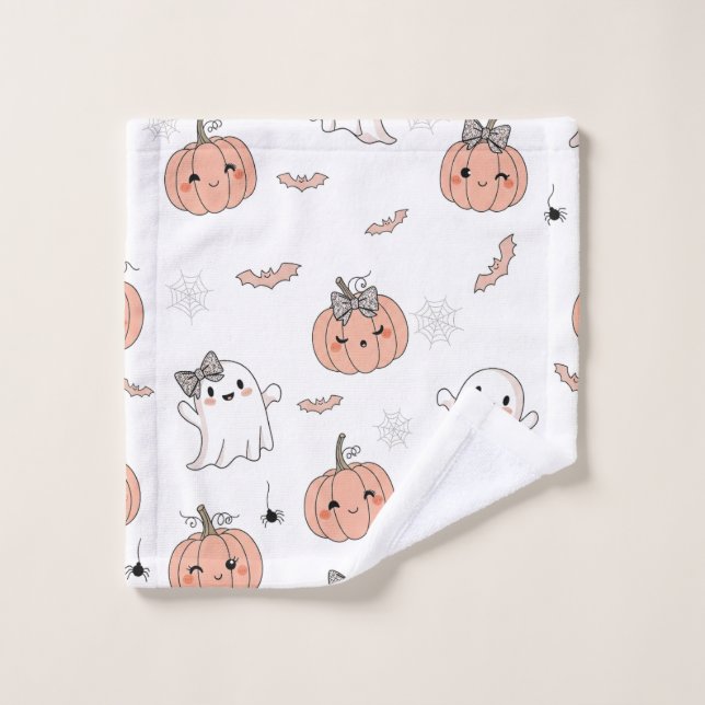 Cute Halloween Motif sans couture (Gant de toilette)