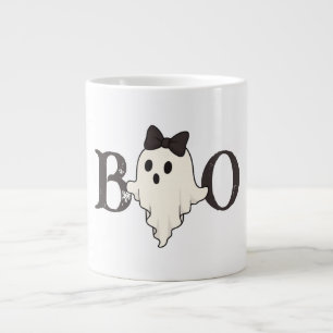 Cute Halloween Mug - "Boo" Ghost avec Bow