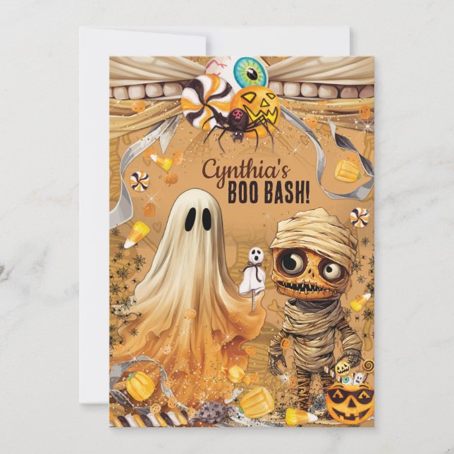 Cute Halloween Party Invitation (Devant)