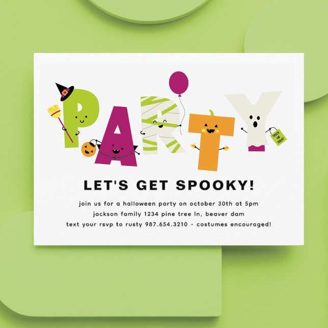 Cute Halloween Party Invitation (Créateur téléchargé)