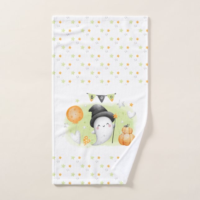 Cute Halloween Serviette main Petit Boo Baby Ghost (Serviette à main)