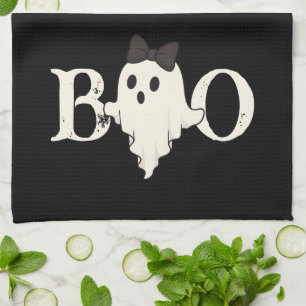 Cute Halloween Serviettes de cuisine - "Boo" Fantô