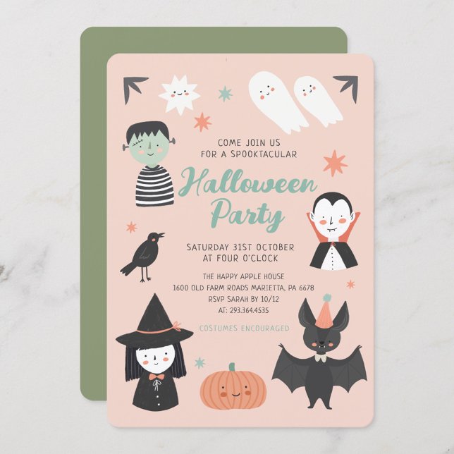 Cute Halloween Spooktacular Party Invitation (Créateur téléchargé)