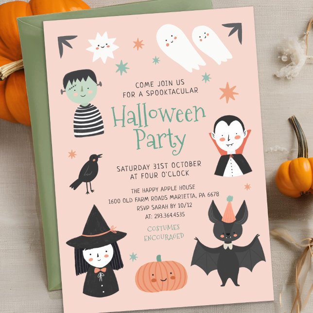 Cute Halloween Spooktacular Party Invitation (Créateur téléchargé)