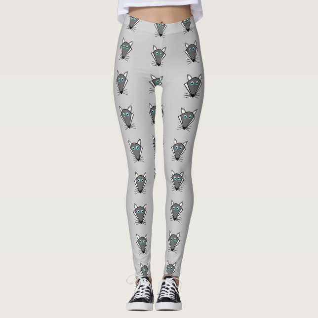 Cute Halloween Wolf Leggings (Devant)