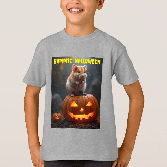 Cute Hammie Halloween Kids T-Shirt (Devant)