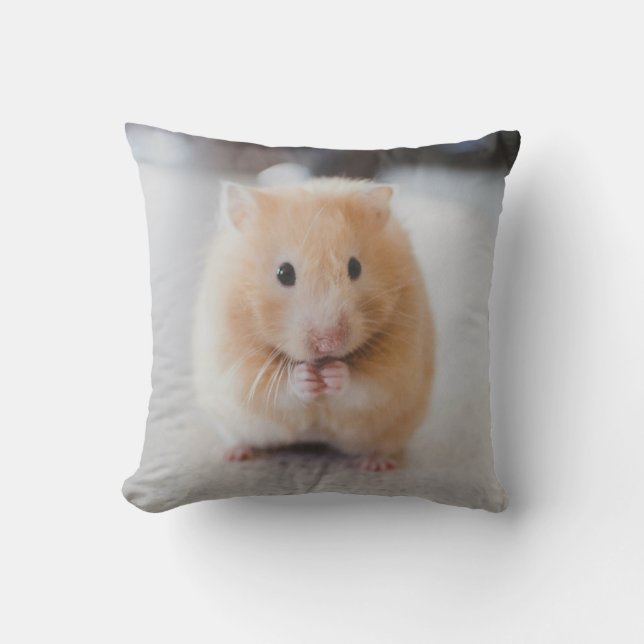 Cute Hamster Imprimé Couvercle de coussin - Décora (Recto)