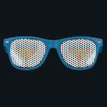 Cute Hanoukka Party Menorah Blue Retro Lunettes de<br><div class="desc">Lunettes de soleil en bleu du Hanoukka Party cool avec menorah pour Chanukah. Jouez à la fête de Hanoucca avec ces lunettes juives amusantes.</div>
