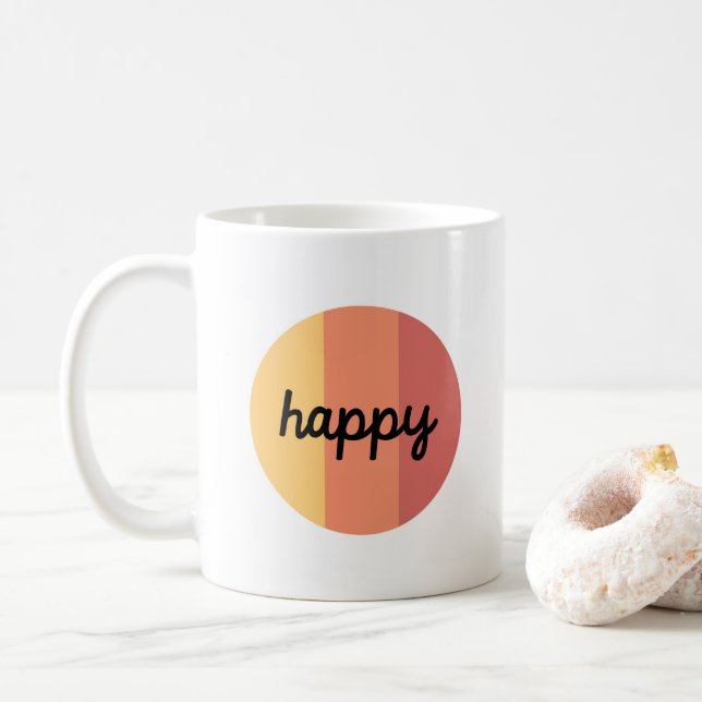 Cute Happy Café Mug (Avec donut)