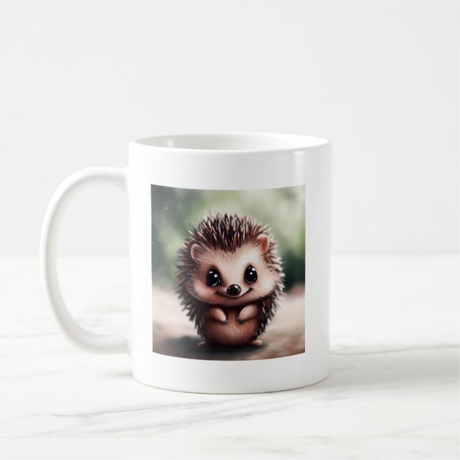 Cute Hérisson Mug - Cute Animal Mugs (Gauche)