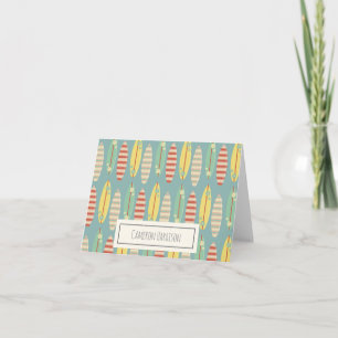 Cute Hippie Hawaii Surf Surf Surf Motif Blue