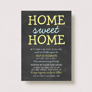 Cute Home Sweet Home Accueil Ménage Invitations
