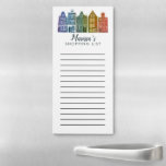 Cute Houses Custom Grocery Liste de magasins<br><div class="desc">Faites vos listes d'achats en style avec ce bloc-notes personnalisable d'épicerie. Modifiez le texte en fonction de vos besoins. Conserver ou supprimer les lignes aussi. Consultez mon magasin pour en savoir plus !</div>