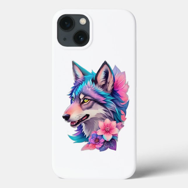 Cute Husky Sibérien avec fleersiPhone / coque ipad (Verso)