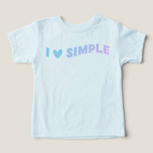 Cute I Lote Design simple pour les enfants et les