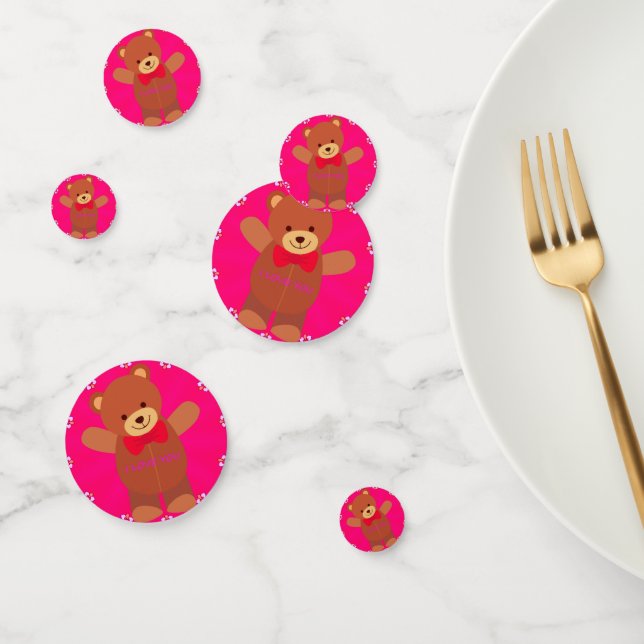 Cute I Lote You Table Confetti (Groupe)