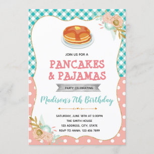 Cute invitation crêpes et pyjamas