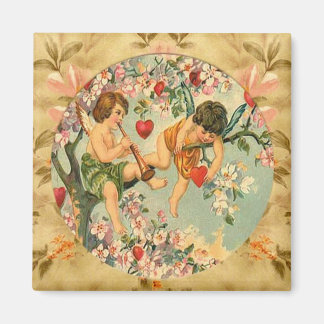 Cute Jouer Cherubs Vintage Aimant personnalisé