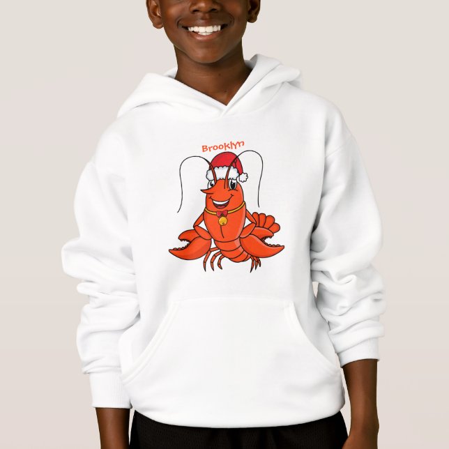 Cute joyeux homard portant le dessin du casquette  (Devant)