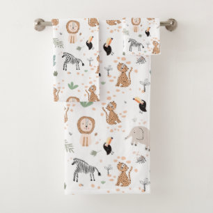 Cute Jungle Rainforest Animaux Motif