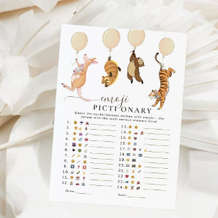 Cute Kangaroo Emoji jeu de Baby shower