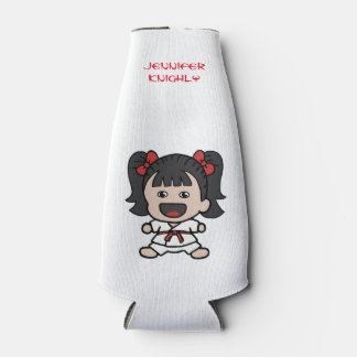 Cute Karate Girl Glacière bouteille