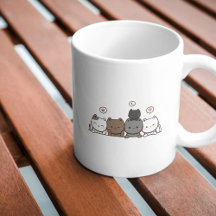 Cute Kawaii Chat Mug pour Amoureux de les chats