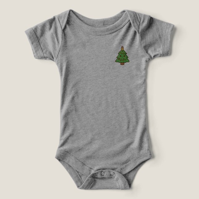 Cute Kawaii Chemise d'arbre de Noël • Cadeau de va (Design Recto)