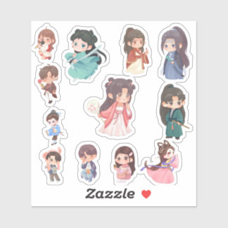 Cute Kawaii Chibi Character Stickers
