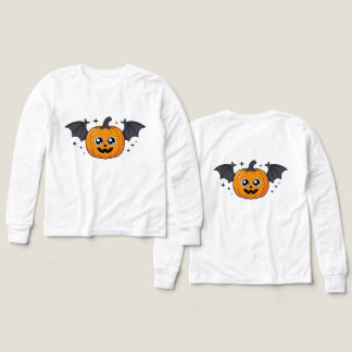 Cute Kawaii Citrouille Bat Halloween PNG
