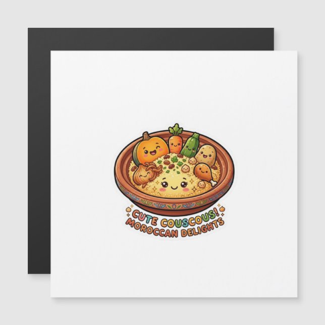 Cute Kawaii Couscous Marocain Vendredi GatherStick (Devant / Derrière)