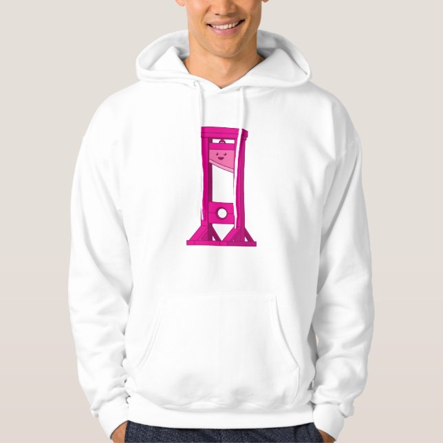 Cute Kawaii Guillotine rose Sweat - shirt à capuch (Devant)