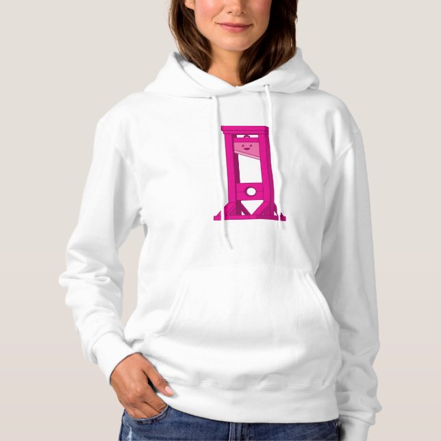 Cute Kawaii Guillotine rose Sweat - shirt à capuch (Devant)