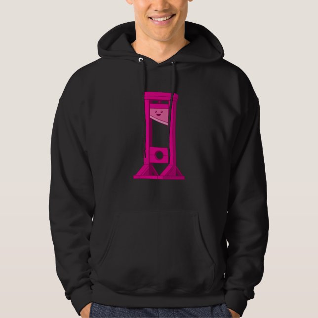 Cute Kawaii Guillotine rose Sweat - shirt à capuch (Devant)