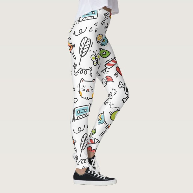 Cute Kawaii leggings Motifs (Droite)