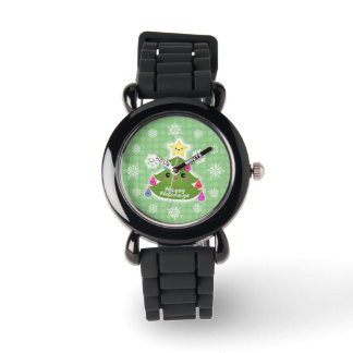 Cute Kawaii montre Arbre de Noël