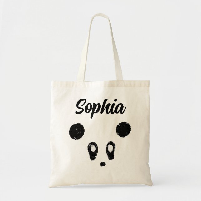 Cute Kawaii Panda Sac fourre-tout personnalisé ajo (Devant)