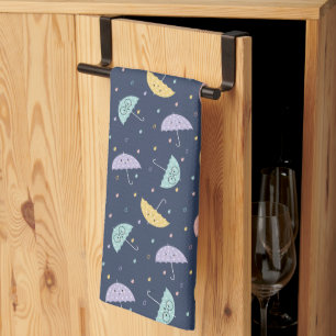 Cute Kawaii Parapluie Motif Serviette de cuisine