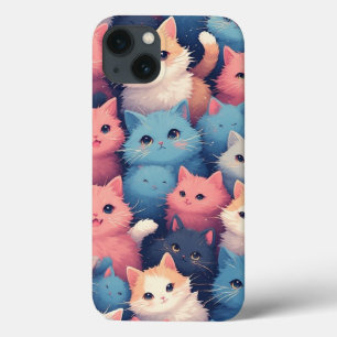 Cute Kawaii Pastel Chats coque iphone Motif