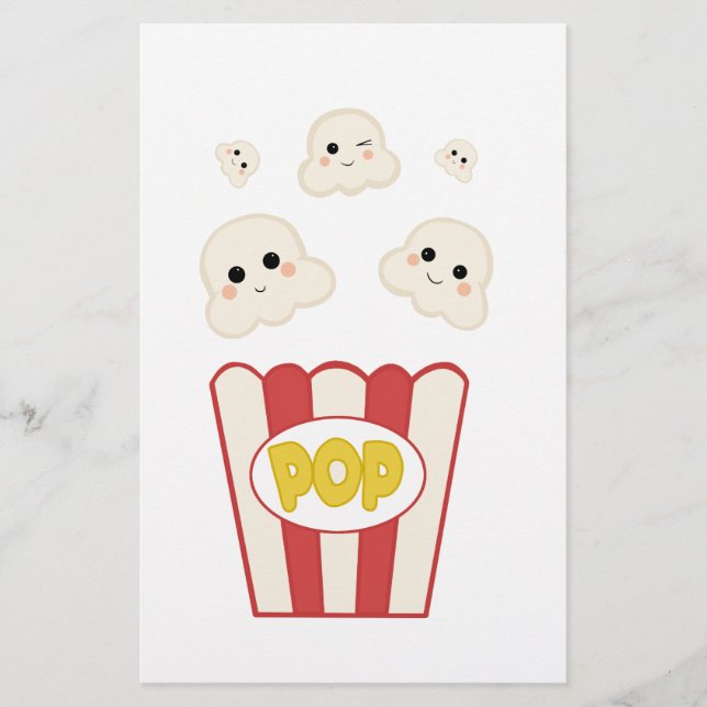 Cute Kawaii Popcorn (Devant)