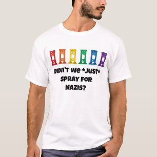Cute Kawaii Rainbow Guillotine Army T-shirt blanc