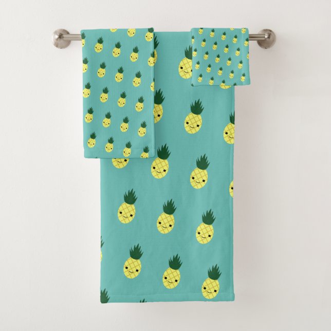 Cute Kawaii Smiling Motif d'ananas (En situation)