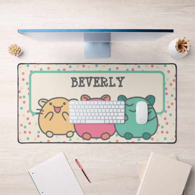 Cute Kawaii Style Hamsters de Dessin Personnalisé (Bureau 1)