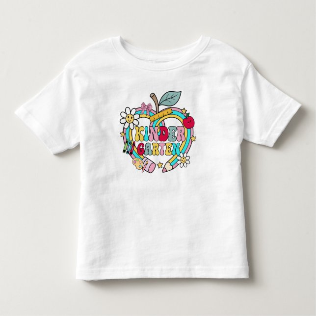 Cute Kindergarten Toddler T-shirt (Devant)