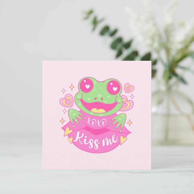 Cute Kiss Me Frog - Xoxo (Debout devant)