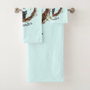 Cute Kitten noir regarder une étoile