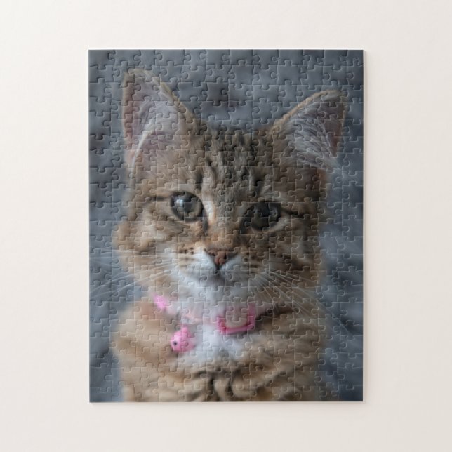 Cute kitten portrait de chat, 252 pièces puzzle pu (Vertical)