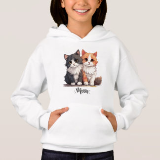 Cute Kittens Meows Design Sweat - shirts à capuche