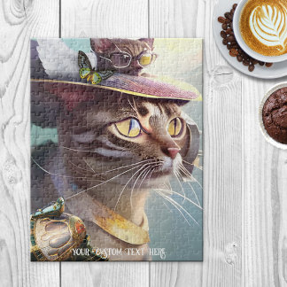 Cute Kittens Sci Fi Voyage Puzzle animal