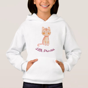 Cute Kitty Cat Princess Sweat - shirt à capuche po